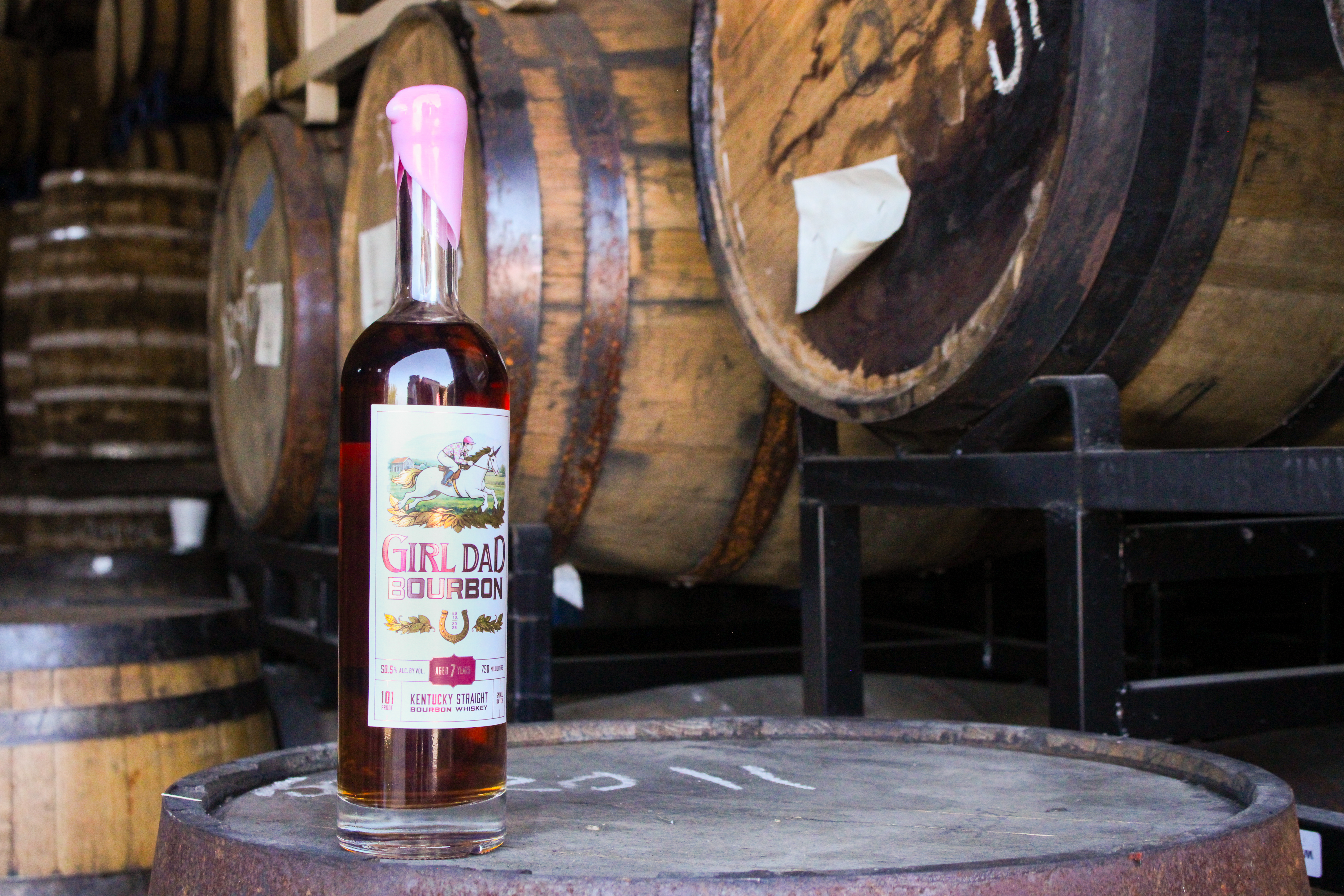Girl Dad Bourbon bottle